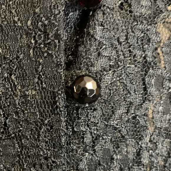 Vintage 1980’s All that Jazz Black Long Sleeve Lace Dress - Picture 3 of 8